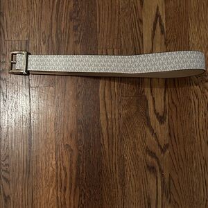 Michael Kors White and Gold Belt